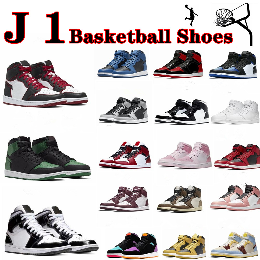 

2023 Free Shipping Shoes 1 1s Basketball Shoes Designer Women Men Black White Heritage Bred Patent Blue New Royal Dark Mocha Shadow Mens Jumpman 1 1s Sports Sneakers, As shown in the picture