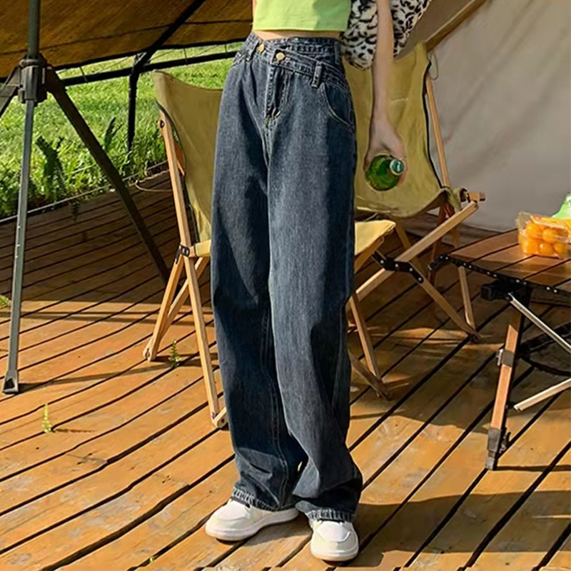 Women's Jeans Baggy Jeans Y2k Women's Long Pants Women's High Waist Women's Street Clothing Korean Fashion Vintage Clothing Denim 