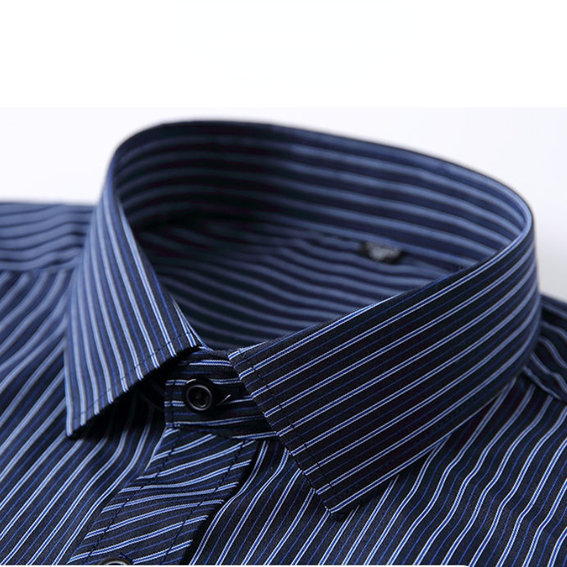 Men's Casual Shirts Shirts for Men Business Striped Long Sleeve Shirt Male Formal Casual Shirt Cotton Men Clothing Tooling Shirt Plus Size 4XL 5X