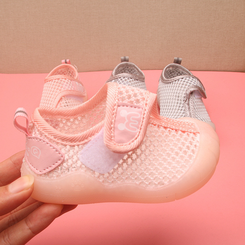 First Walkers Through The Net Summer Children's Net Shoes Casual Breathable Hole Shoes Soft Bottom Girls and Boys Non-slip Toddler Shoes 230314