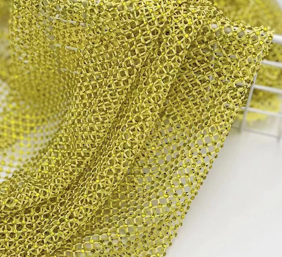 1yard Golden Shadow Glass Rhinestones Mesh Applique Fabric Sewing Elastic Crystal Trim Hollow Tape Net for DIY Dress Garment
1yard Golden Shadow Glass Rhinestones Mesh Applique Fabric Sewing Elastic Crystal Trim Hollow Tape Net for DIY Dress Garment