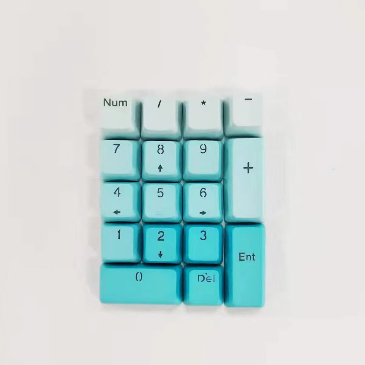 Mechanical Keyboard Number Keypad PBT 17 Keys Keycap Top Side Printed Blank Sunset Numerical Keypad MX Switch Mini Numpad Keycap