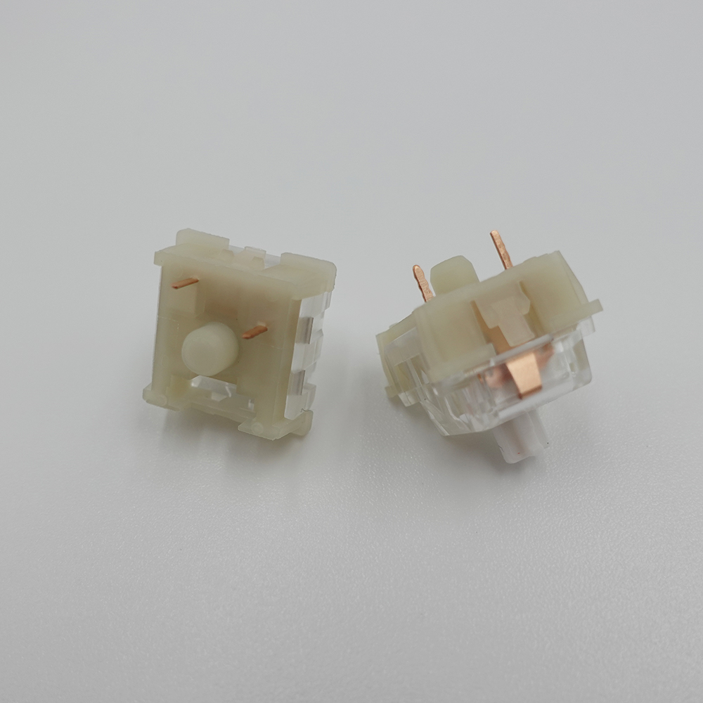 KTT Switch Kang White V3 Switches 3pins 43g Linear Mechanical Keyboards Customize Light Tactile Gaming RGB Compatible MX Switchs