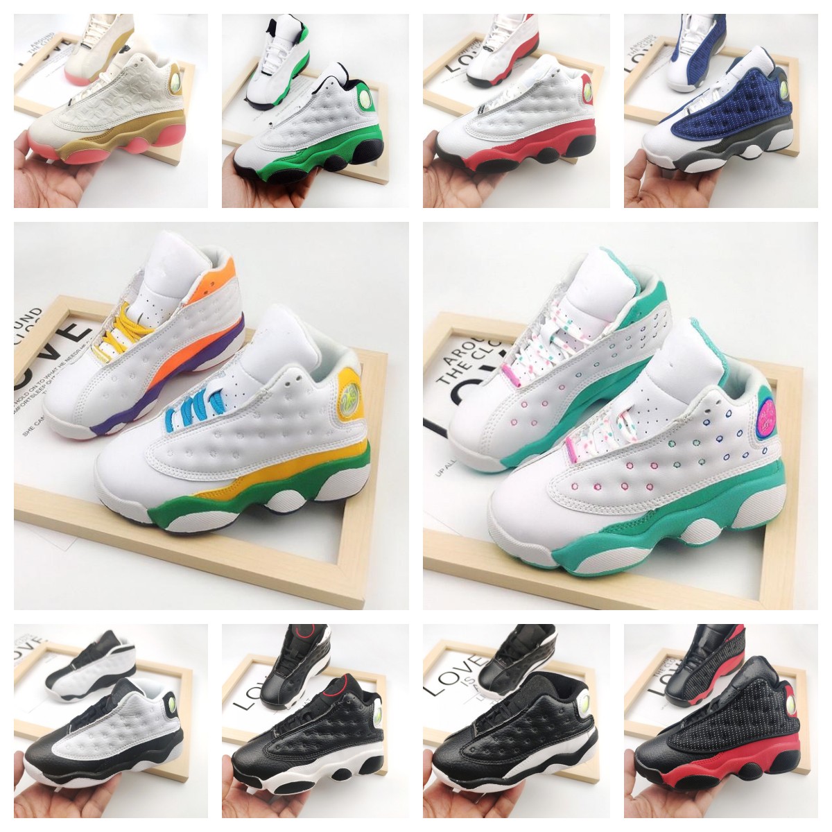 Jumpman 13 Kids Basketball Shoes 2023 White Lucky Green Starfish CNY He Got Game Chicago Babys Toddler Children Outdoor Sneakers Size 22-35, Gift
Jumpman 13 Kids Basketball Shoes 2023 White Lucky Green Starfish CNY He Got Game Chicago Babys Toddler Children Outdoor Sneakers Size 22-35, Gift