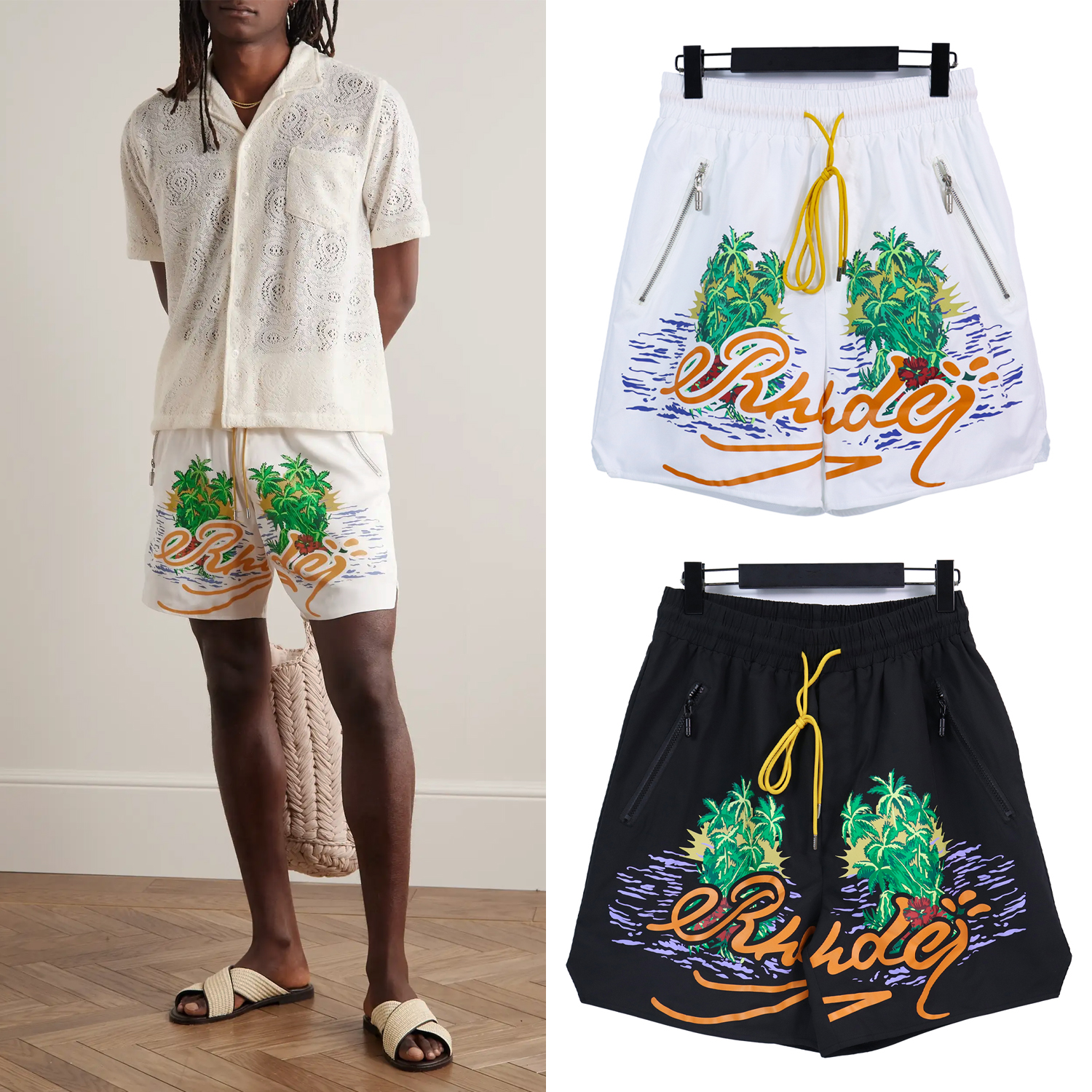 Men's Shorts Top Craftsmanship Rhude Mens Summer Street Fashion Designer Mens Sports Shorts Loose Mesh Cloth Ventilate Beach Pants 1 1, No.9
Men's Shorts Top Craftsmanship Rhude Mens Summer Street Fashion Designer Mens Sports Shorts Loose Mesh Cloth Ventilate Beach Pants 1 1, No.9