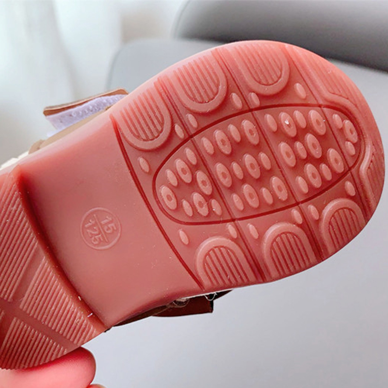 First Walkers Baby Girl Princess Shoes With Big Bow Knitted Fabric Toddler Shoe Soft Bottom Outdoor Casual Child First Walkers Beige Pink Swee 230314