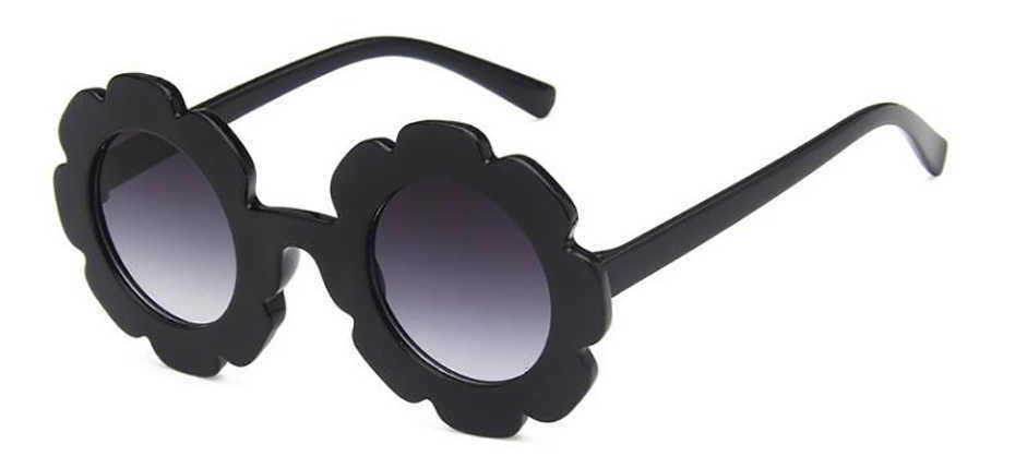 Round Flower Sunglasses Stylish Anti-UV Sunflower Sunblock Glasses Party Photography Outdoor Beach Colorful Eyewear For Baby Kids Children Z260305