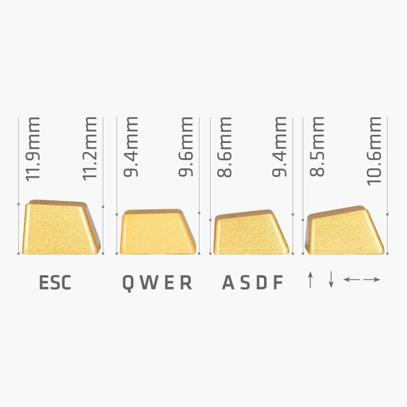 Aluminum Keycaps WASD Up Down Left Right Direction ESC Keyboard Gaming Key Combinations Computer Peripherals