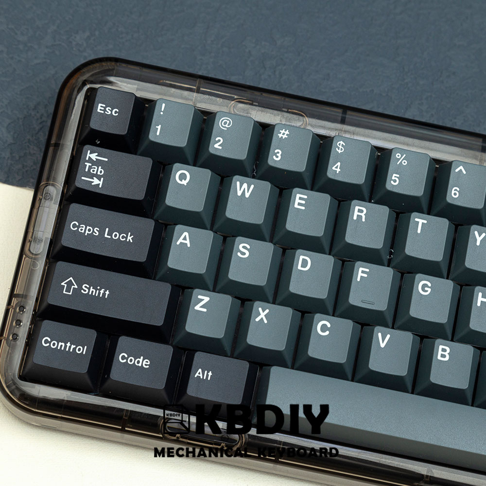 Cherry Profile PBT 173 Key Cap for Mechanical Keyboard Grey Double Shot GMK Apollo Keycap for MX Switch GK61 Anne Pro 2