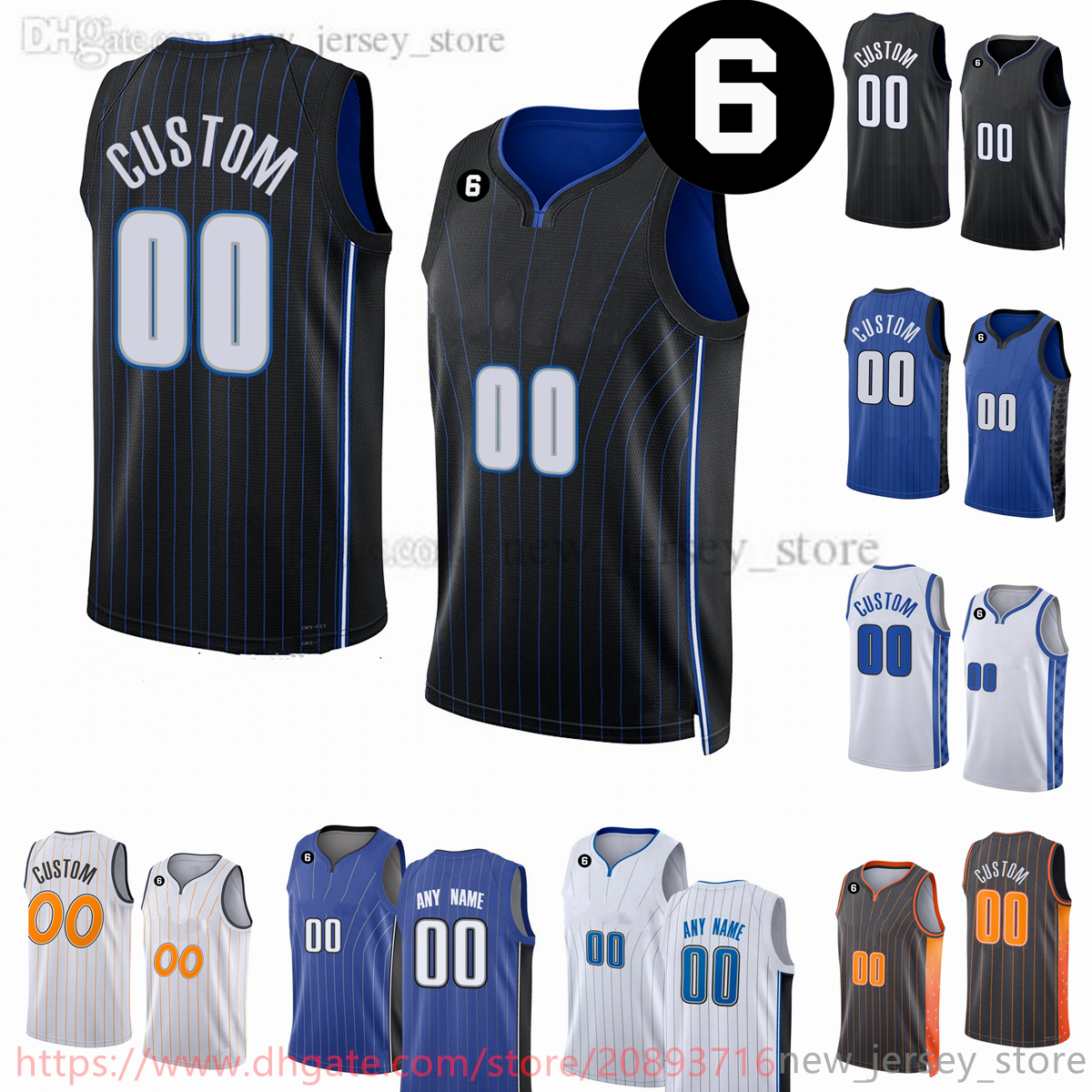 Custom 2022-23 New season Printed Basketball Jerseys Add 6 patch Blue white black Jerseys. Message Any number and name on the order, Printed + 6 patch (with team logo)
Custom 2022-23 New season Printed Basketball Jerseys Add 6 patch Blue white black Jerseys. Message Any number and name on the order, Printed + 6 patch (with team logo)