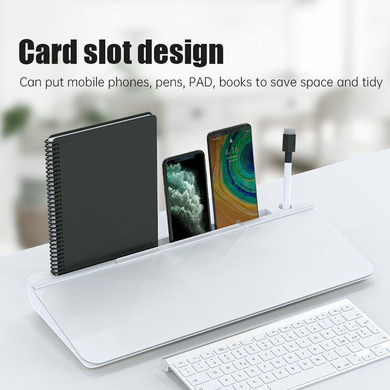 Desktop keyboard mini whiteboard writing board tempered glass business office erasable note memo dry erase board wrist rest