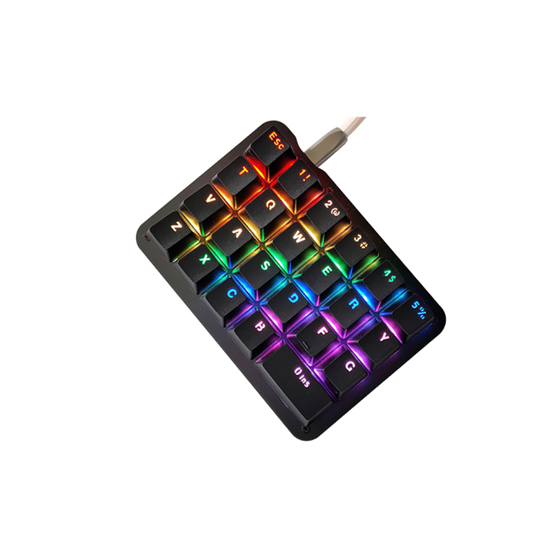 23 Keys Macro Keyboard DIY Custom Programmable RGB Backlight Mechanical Keypad Electric Contest Games PC Laptop MAC WIN7 8 10