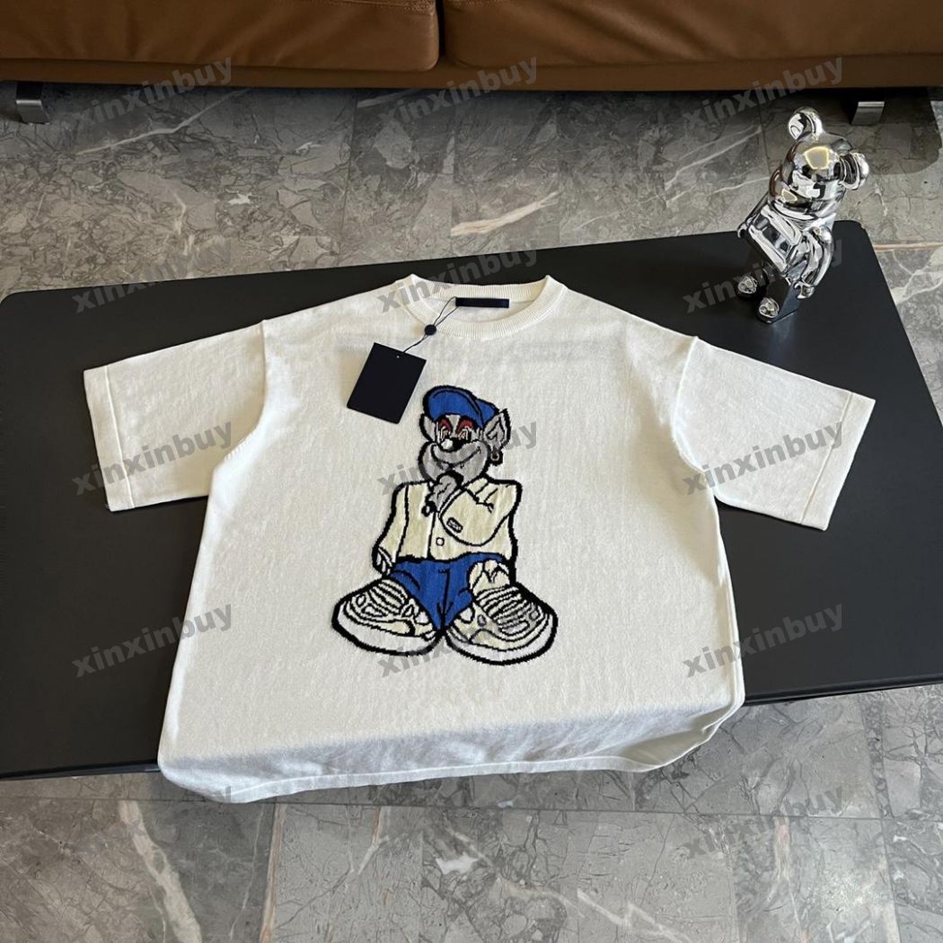 xinxinbuy Men designer Tee t shirt 23ss 1854 bear Jacquard Knitted short sleeve cotton women Black White blue green red XS-L, Multi
xinxinbuy Men designer Tee t shirt 23ss 1854 bear Jacquard Knitted short sleeve cotton women Black White blue green red XS-L, Multi