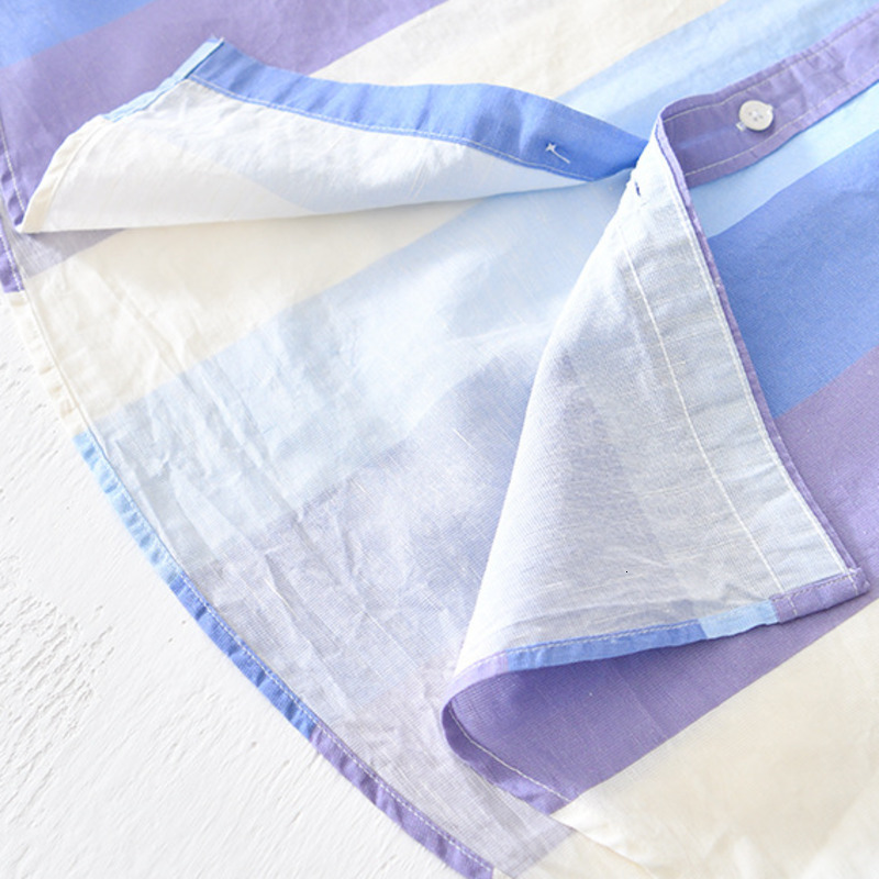 Men's Casual Shirts Men Shirt Casual Colorblock Patchwork Long Sleeve Slim Fit Linen Cotton Shirts Male Tee Top Holiday Blouse Korean Style 23031