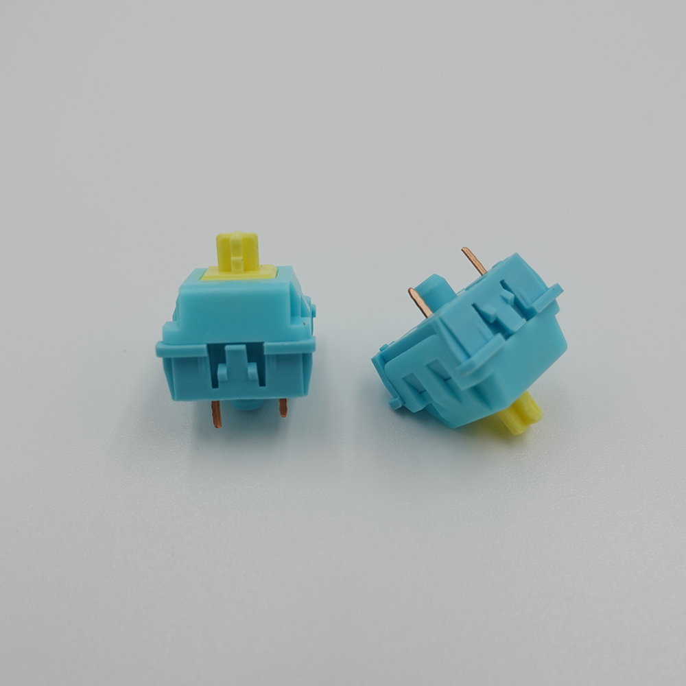 KTT Switch Sea Salt Lemon Switches Mechanical Keyboard 3pin Linear SMD MX Switchs Blue Light Tactile Custom Cherry for GK61 GK64