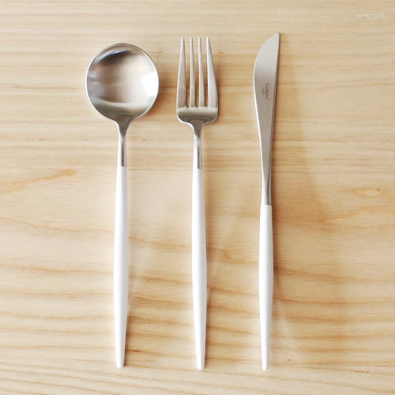 Dinnerware Sets Portugal Cutipol Official Authorization Goa White Western Knife And Fork Dessert Coffee Spoon Chopsticks - Silver, Cake fork
Dinnerware Sets Portugal Cutipol Official Authorization Goa White Western Knife And Fork Dessert Coffee Spoon Chopsticks - Silver, Cake fork