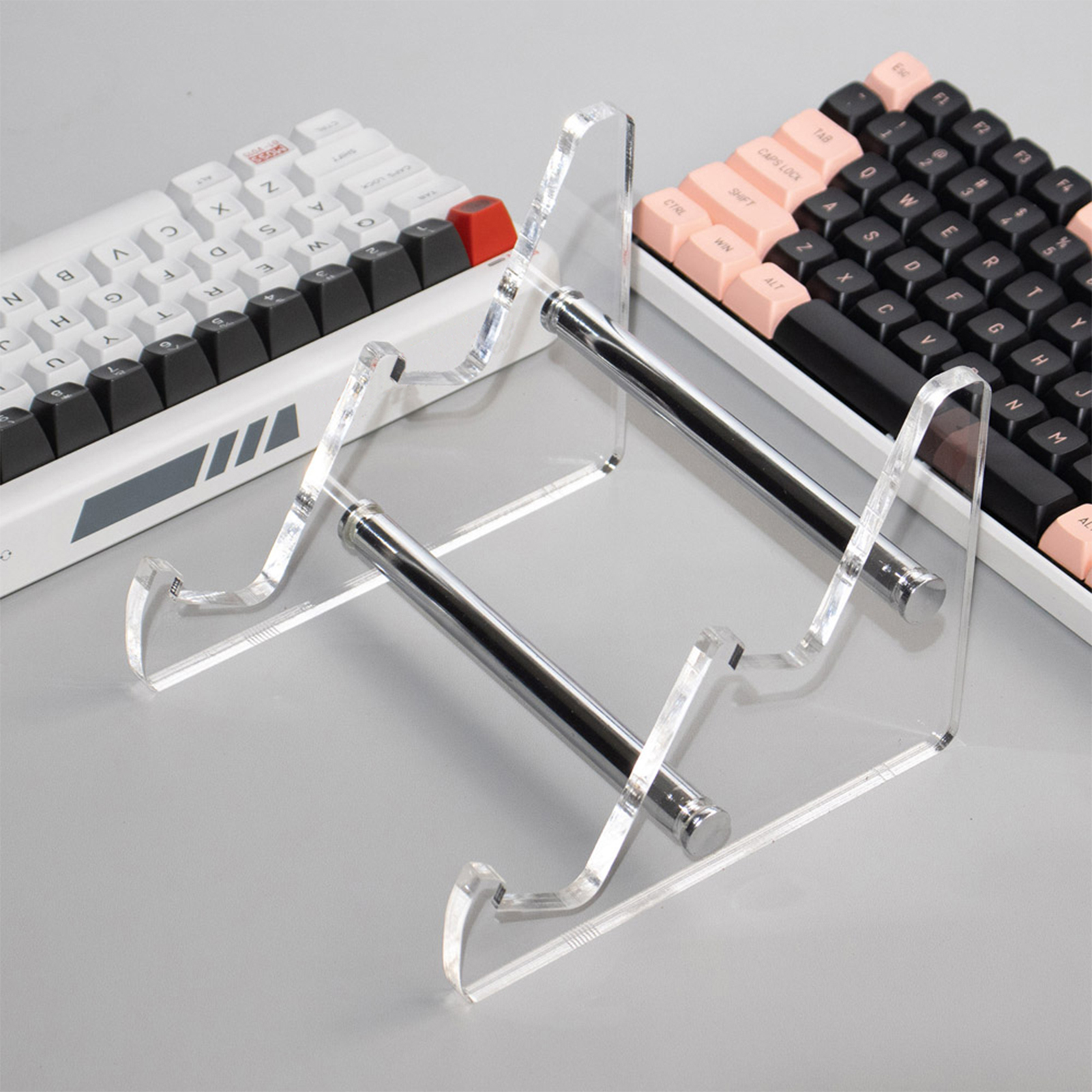 Keyboard Display Stand Stable Transparent Mechanical Keyboard Accessories Storage Holder Support Game PC Display Rack Storage