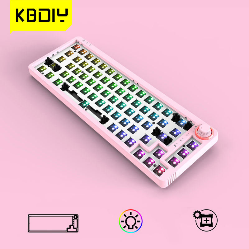 TM680 Mechanical Keyboard Kit Hot Swap Wireless Bluetooth RGB Backlit Gamer 60% Keyboard For Cherry Gateron Kailh Switch