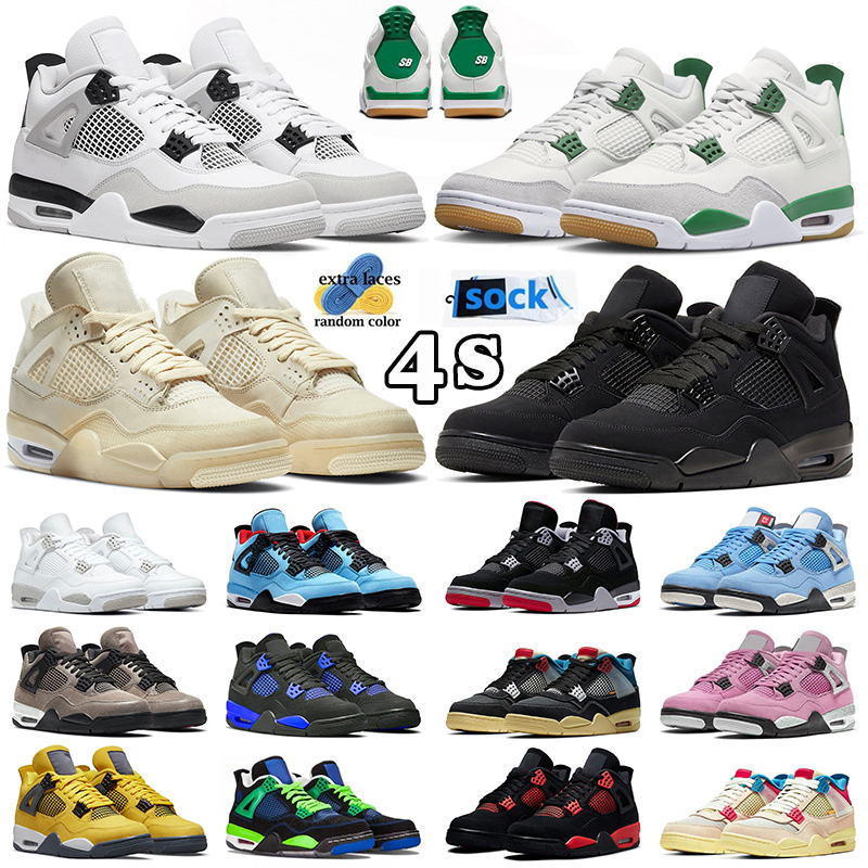 With Box Retro 4 Jumpman Basketball Shoes Mens Womens Sb Pine Green 4s IV Seafoam Bred Military Black Cat Cactus Jack Craft Blue Thunder Doernbecher Sneakers Trainers, 40-47 neon
With Box Retro 4 Jumpman Basketball Shoes Mens Womens Sb Pine Green 4s IV Seafoam Bred Military Black Cat Cactus Jack Craft Blue Thunder Doernbecher Sneakers Trainers, 40-47 neon