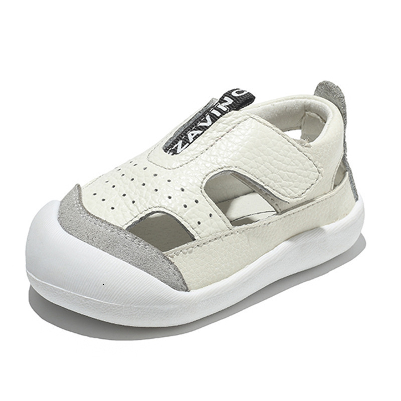 First Walkers Baby Boys Sandals Summer Infant Toddler Shoes Soft-soled Non-slip Kids Casual Genuine Leather Shoes Children Beach Sandals 230314