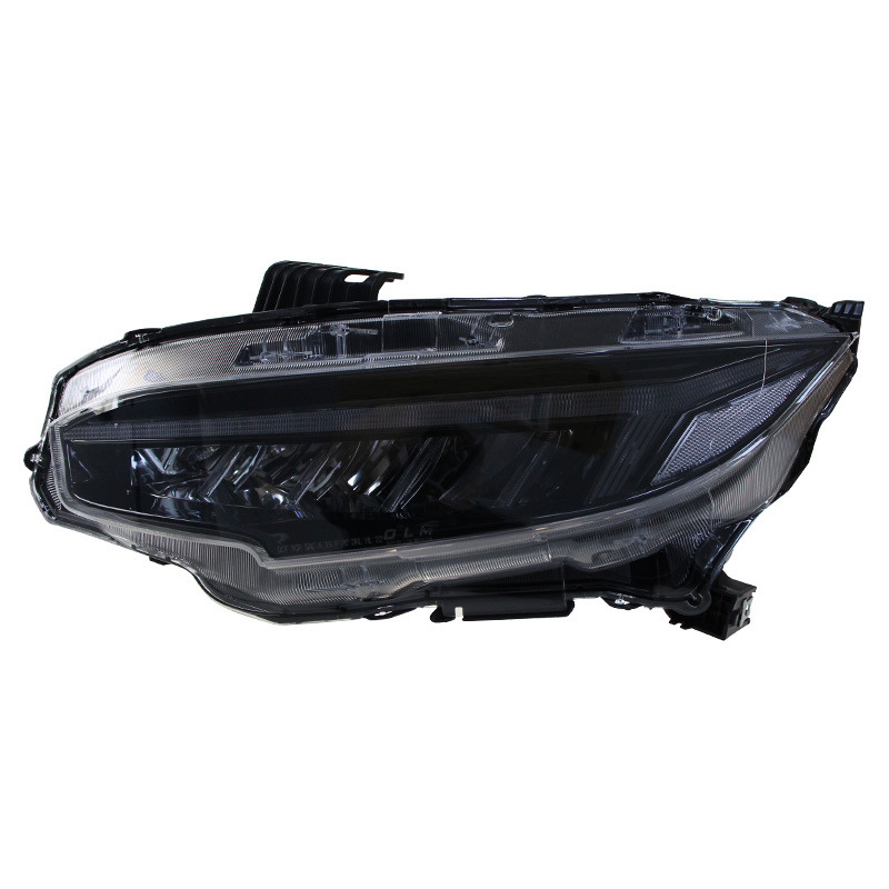 Auto Front Headlights For Honda Civic Ten Generation Upgrade Dragon Wing Style Lights APP Control 7 Color LED Turn Signal Headlight