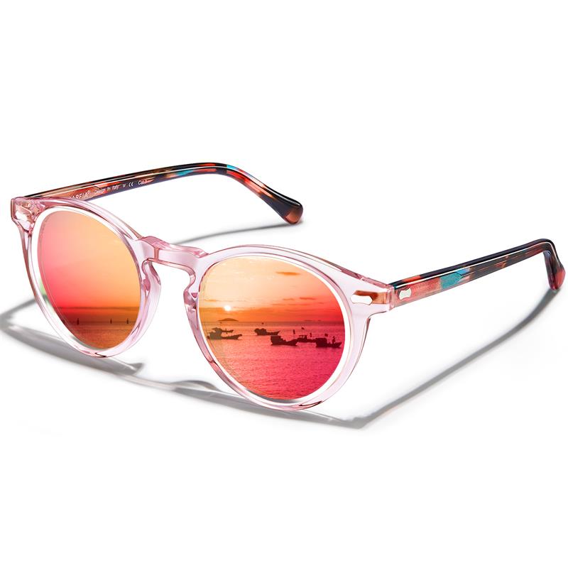 Polarized sunglasses women carfia 5288 oval designer sunglasses for men UV 400 protection acatate resin glasses 5 colors with box