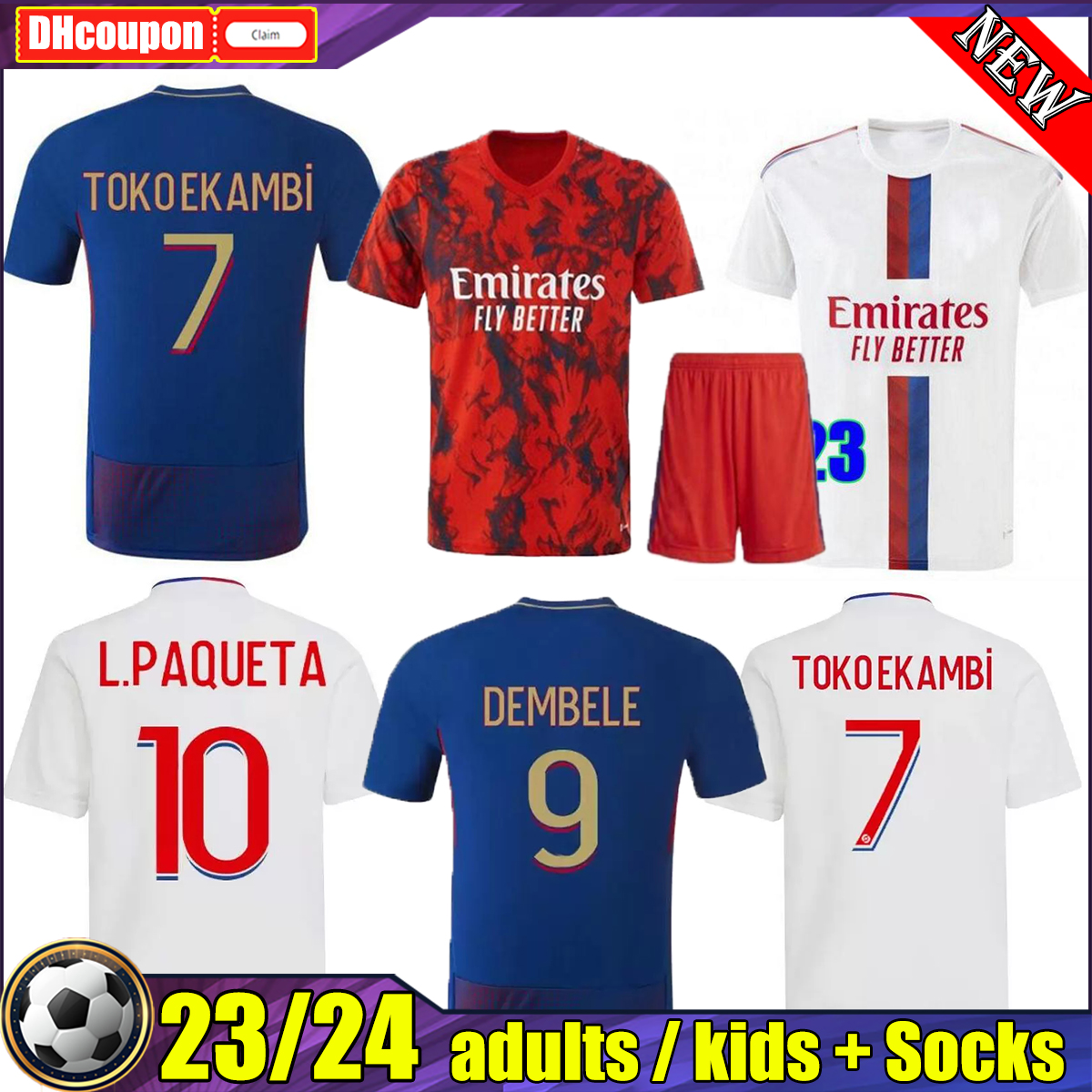 L.PAQUETA 2022 2023 soccer jerseys Fans player Version Lyon 22 23 AOUAR DEMBELE TRAORE FEKIR TOLISSO Kadewere TETE CHERKI Football Shirt maillot de foot Men Kids kit, 13
L.PAQUETA 2022 2023 soccer jerseys Fans player Version Lyon 22 23 AOUAR DEMBELE TRAORE FEKIR TOLISSO Kadewere TETE CHERKI Football Shirt maillot de foot Men Kids kit, 13