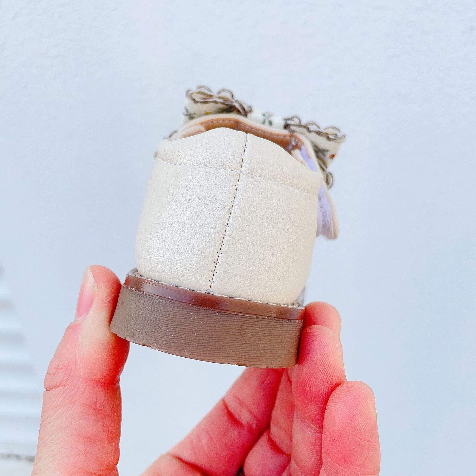 First Walkers Baby princess shoes spring products girl's garden style bow small leather shoes Han fan toddler shoes 230314