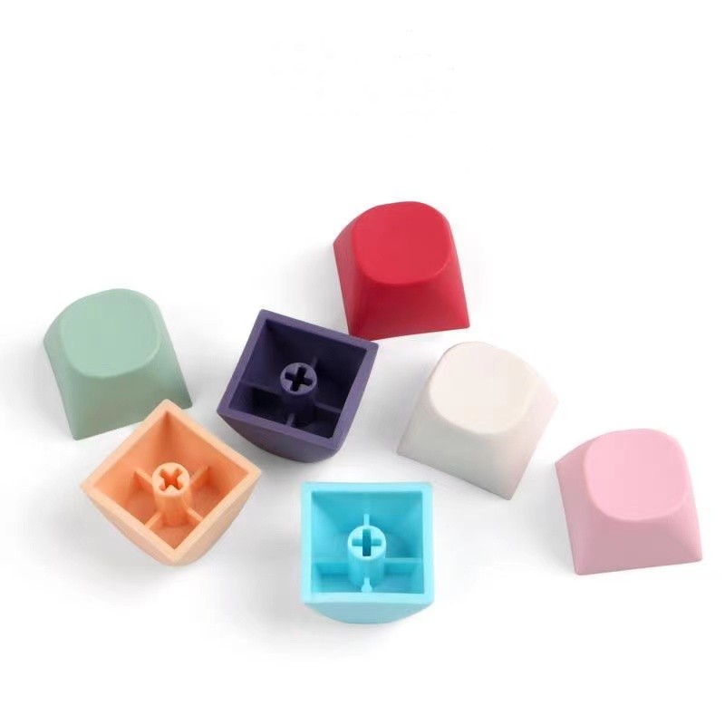 PBT Blank Thick Spherical Keycap Custom DIY 10Key Cherry Profile Gamer 1U 1X Keycaps Cute for Mechanical Keyboard Mx Switches