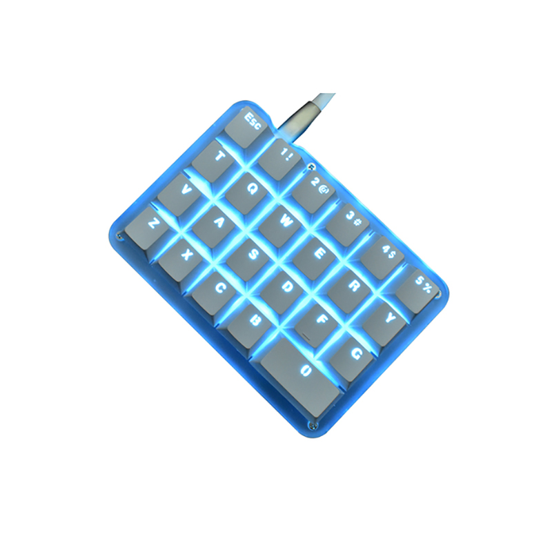 23 Keys Macro Keyboard DIY Custom Programmable RGB Backlight Mechanical Keypad Electric Contest Games PC Laptop MAC WIN7 8 10
