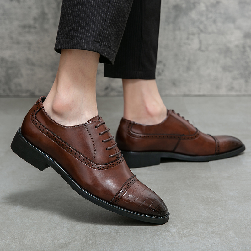Men Dress Shoes Luxury Brand Business Leather Shoes for Mens Comfortable Pointed Social Shoe Male Sports Casual Footwear Oxford
Men Dress Shoes Luxury Brand Business Leather Shoes for Mens Comfortable Pointed Social Shoe Male Sports Casual Footwear Oxford