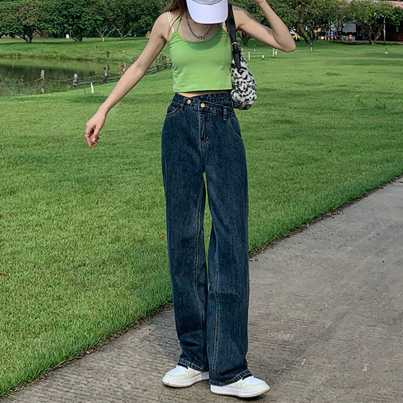 Women's Jeans Baggy Jeans Y2k Women's Long Pants Women's High Waist Women's Street Clothing Korean Fashion Vintage Clothing Denim 
