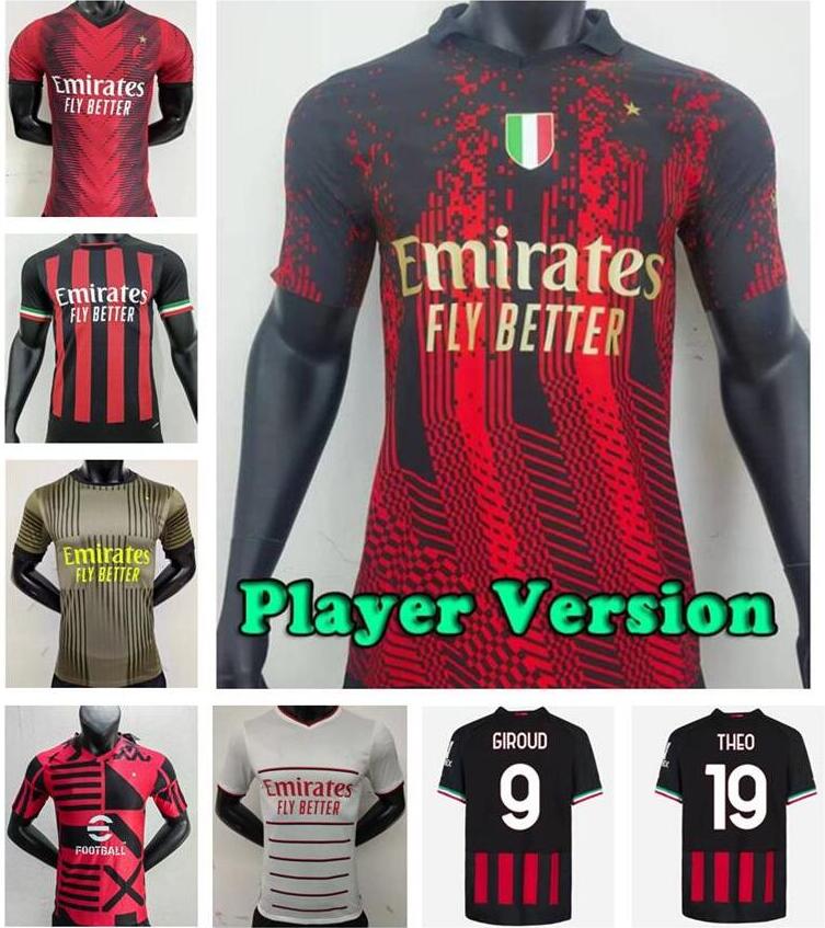 In Stock IBRAHIMOVIC 22 23 soccer jerseys AC MILANS GIROUD DE KETELAERE R. LEAO TONALI THEO 2023 2024 football shirt special fourth 4th men kids kit uniforms Player fans, 22/23 player version
In Stock IBRAHIMOVIC 22 23 soccer jerseys AC MILANS GIROUD DE KETELAERE R. LEAO TONALI THEO 2023 2024 football shirt special fourth 4th men kids kit uniforms Player fans, 22/23 player version