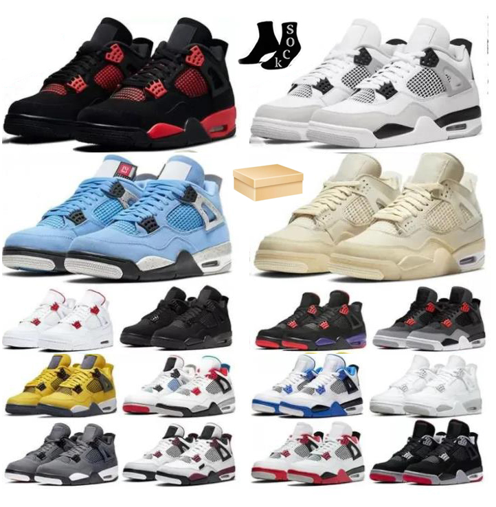 basketball shoes Jumpman 4 mens womens Military Black Cats 4s Canvas Sail White Oreo University Blue Fire Red Thunder Bred j4 men trainers sports sneakers, Color 16
basketball shoes Jumpman 4 mens womens Military Black Cats 4s Canvas Sail White Oreo University Blue Fire Red Thunder Bred j4 men trainers sports sneakers, Color 16