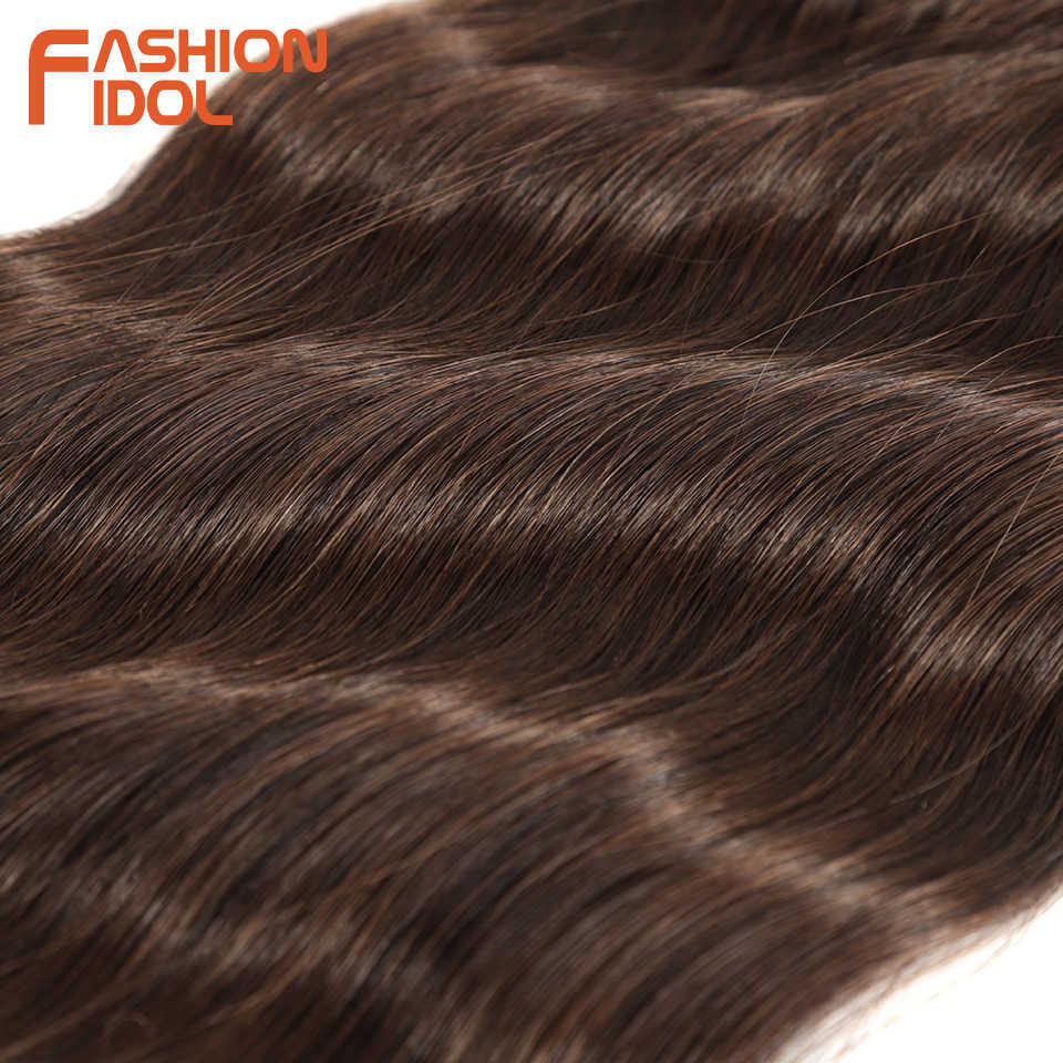 Synthetic Wigs Fashion Idol Water Wave Hair Bundles Synthetic Ombre Blonde Weave 6pcs/pack 20 Inch 230227 Hair Wigs