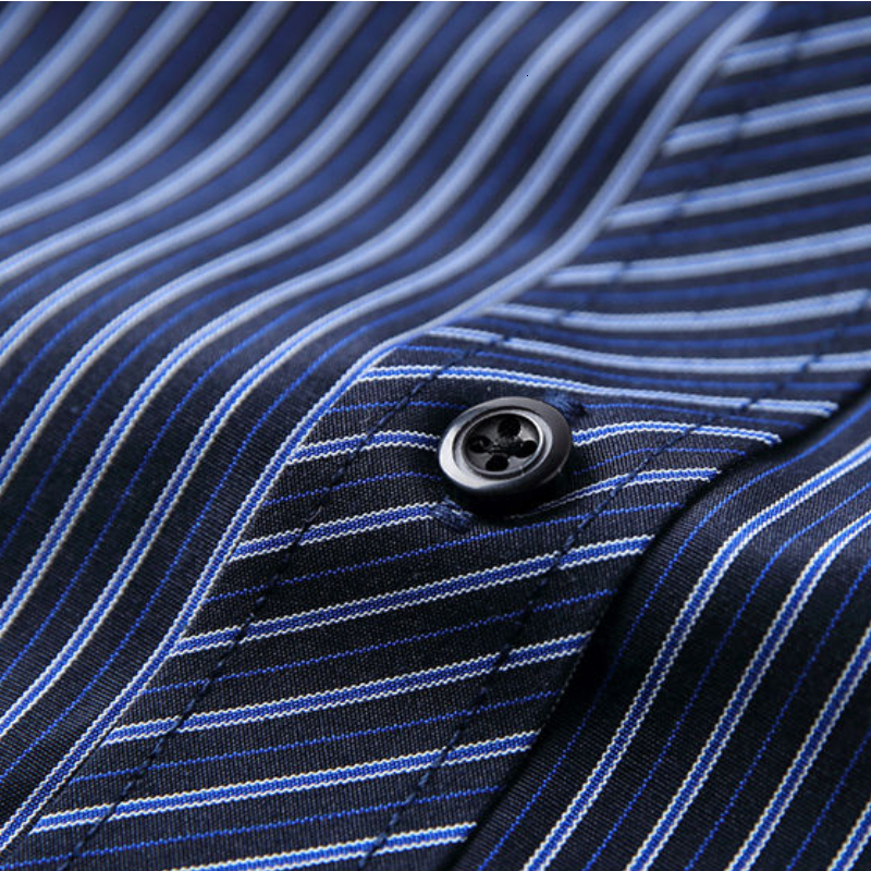 Men's Casual Shirts Shirts for Men Business Striped Long Sleeve Shirt Male Formal Casual Shirt Cotton Men Clothing Tooling Shirt Plus Size 4XL 5X