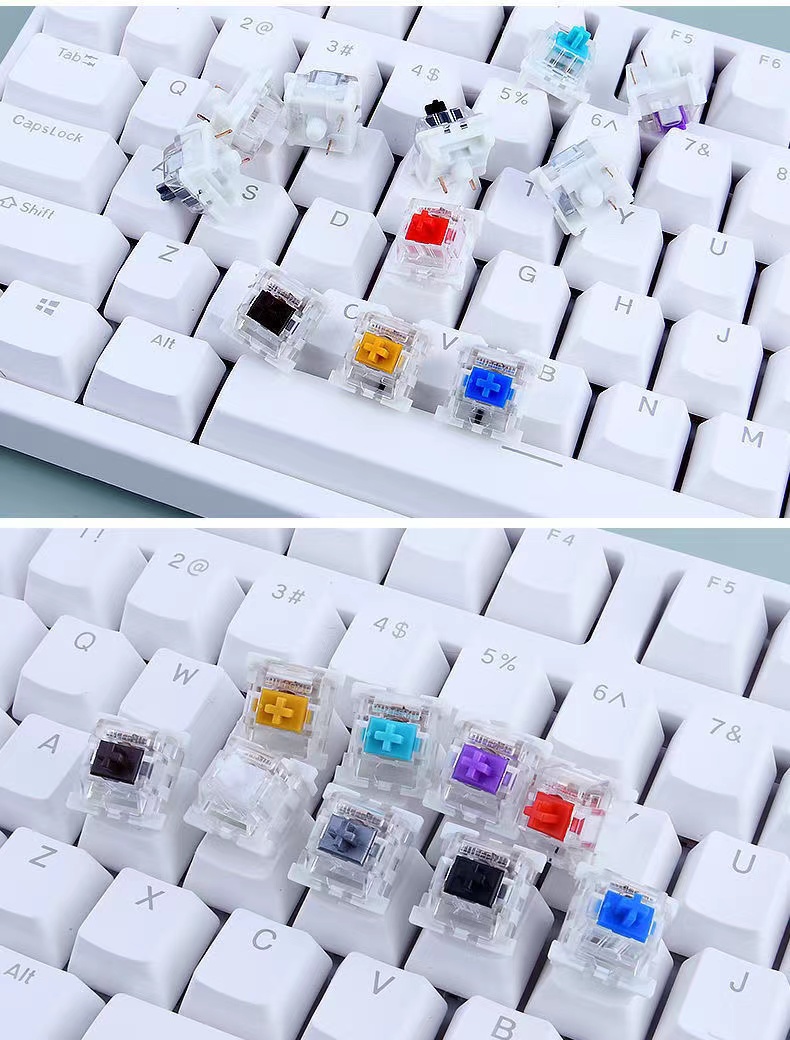 Outemu Switch Mechanical Keyboard Switch 3Pin Clicky Linear Tactile Silent Switches RGB LED SMD Gaming Compatible With MX Switch