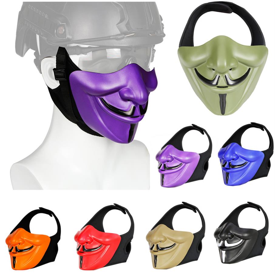 Outdoor Sports Airsoft Shooting Equipment Face Protection Gear Mask Half Face Tactical Airsoft Halloween Cosplay Mask NO03-120234m, Multi
Outdoor Sports Airsoft Shooting Equipment Face Protection Gear Mask Half Face Tactical Airsoft Halloween Cosplay Mask NO03-120234m, Multi