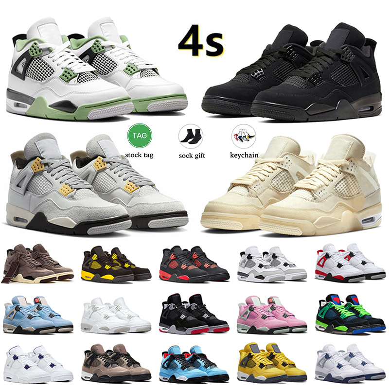 4 4s for men womens og basketball shoes classic balck cat off sail photo dust seafoam canyon purple thunder j4s white oreos travis metallic retros sneakers, C23 white cement 36-47
4 4s for men womens og basketball shoes classic balck cat off sail photo dust seafoam canyon purple thunder j4s white oreos travis metallic retros sneakers, C23 white cement 36-47