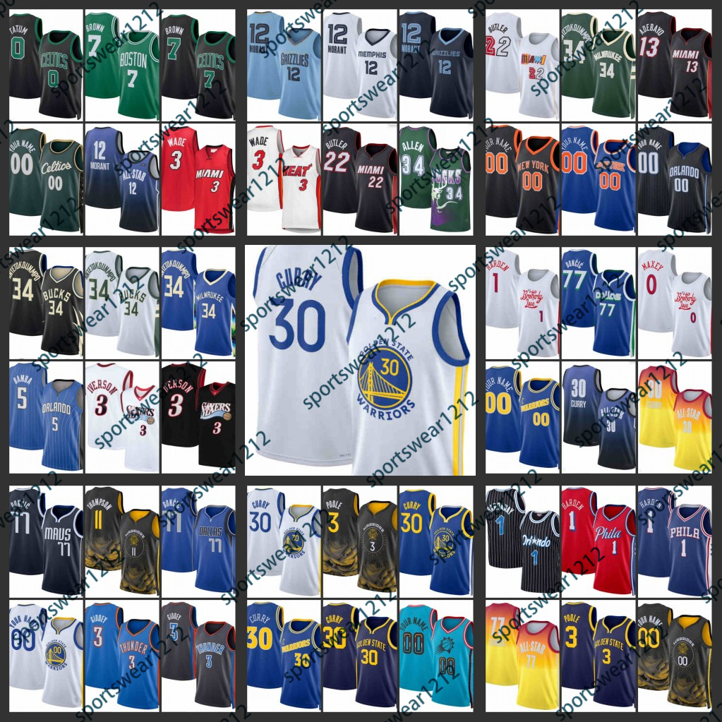 Iverson Mitchell Basketball Jersey & Doncic Morant Tatum Giddey Gilgeous-Alexander Antetokounmpo Durant Booker Curry, One random piece
Iverson Mitchell Basketball Jersey & Doncic Morant Tatum Giddey Gilgeous-Alexander Antetokounmpo Durant Booker Curry, One random piece