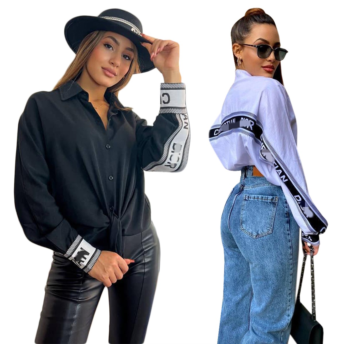 2023 Womens Blouses Shirts Spring Designer Shirt Tops Long Sleeved Panelled Shirt Free Ship, White
2023 Womens Blouses Shirts Spring Designer Shirt Tops Long Sleeved Panelled Shirt Free Ship, White