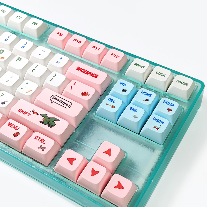 129 Key/Set Warrior PBT Keycaps for Mechanical Gaming Keyboard MX Switches DIY Custom SYE-SUB Cute XDA Keycap Profile
