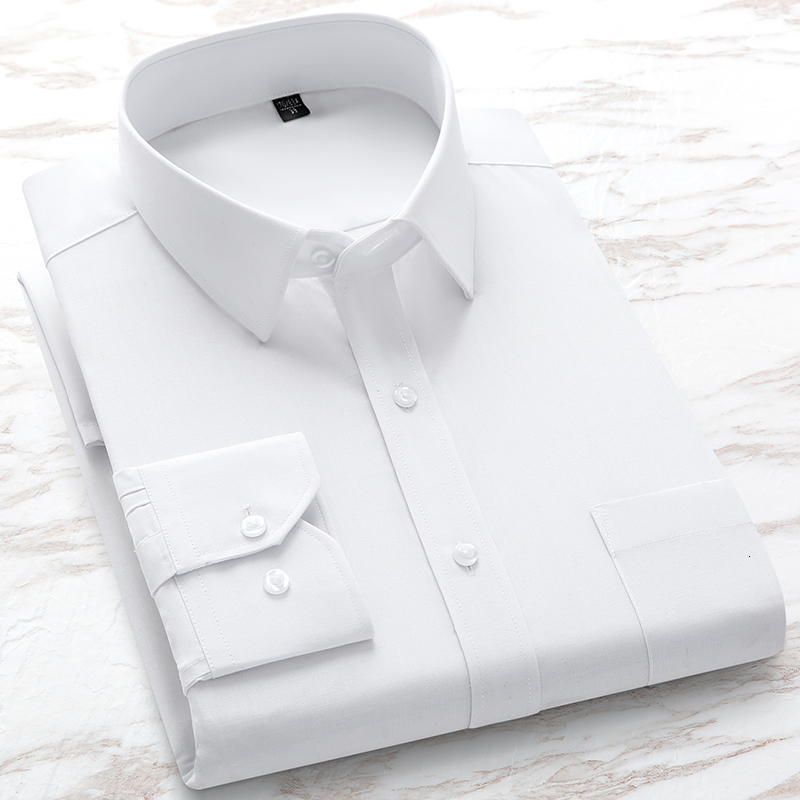 Men's Casual Shirts Plus Large Size S-8XL Mens Casual Business Long Sleeved Shirt Classic Plaid Striped Male Social Dress Oversized Shirts 230314