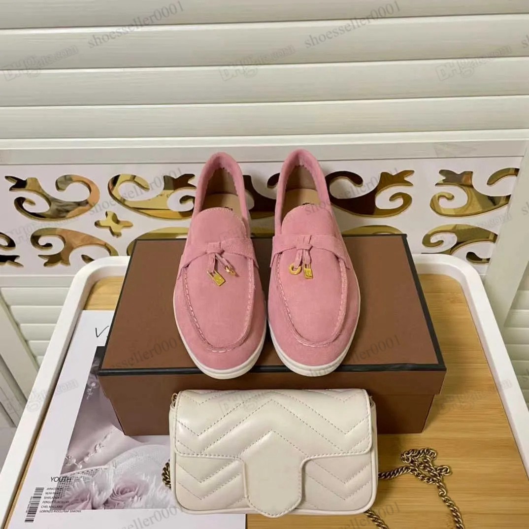 Loro casual Piana summer shoe Charms embellished Walk suede loafers shoes Beige Genuine leather comfort slip on flats mens women Luxury Designer flat R9nT# 8E02
Loro casual Piana summer shoe Charms embellished Walk suede loafers shoes Beige Genuine leather comfort slip on flats mens women Luxury Designer flat R9nT# 8E02