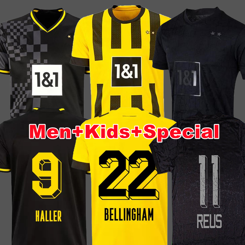 22 23 soccer jerseys 110Th Borussia HAALAND KAMARA 2022 2023 black football shirt REUS BELLINGHAM HUMMELS REYNA BRANDT Dortmund men kids kit maillot de foot, 22/23 home+ucl
22 23 soccer jerseys 110Th Borussia HAALAND KAMARA 2022 2023 black football shirt REUS BELLINGHAM HUMMELS REYNA BRANDT Dortmund men kids kit maillot de foot, 22/23 home+ucl