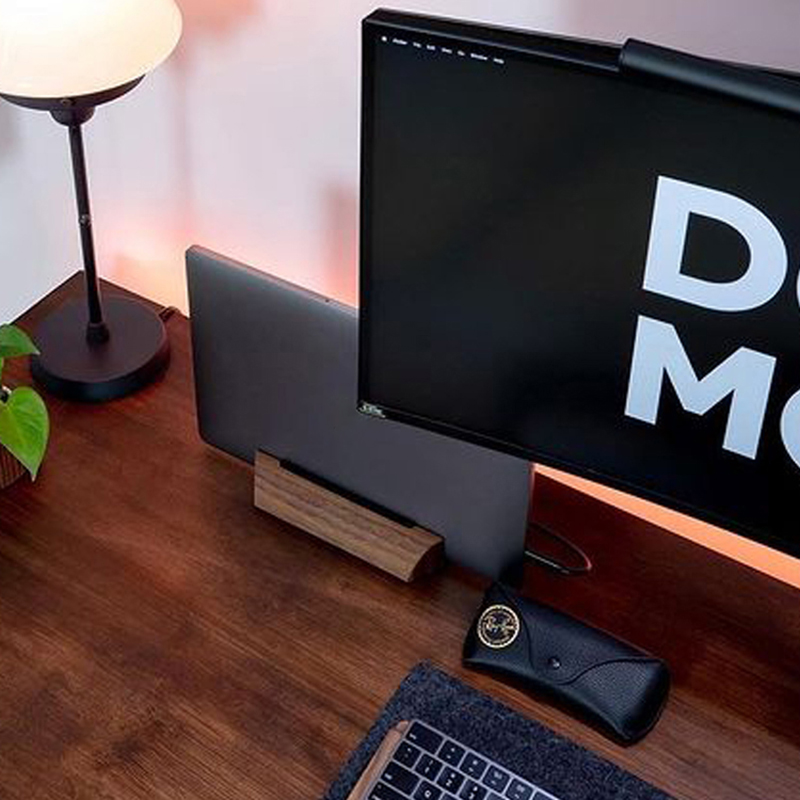 Wooden Vertical Laptop Stand Holder Notebook Tablet Station Support For Macbook Air Pro PC