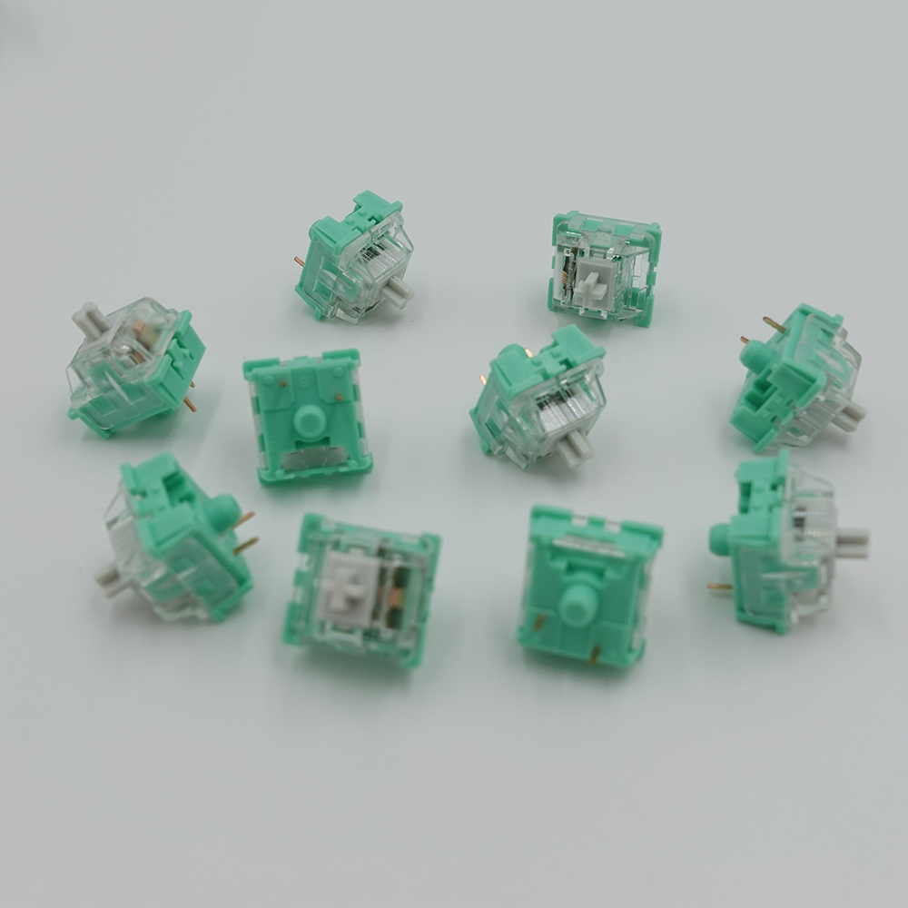 KTT Switch Cabbage Switches Mechanical Keyboard Linear 3pin Thin pins Gaming Compatible with MX Switch Custom Mahjong Sound