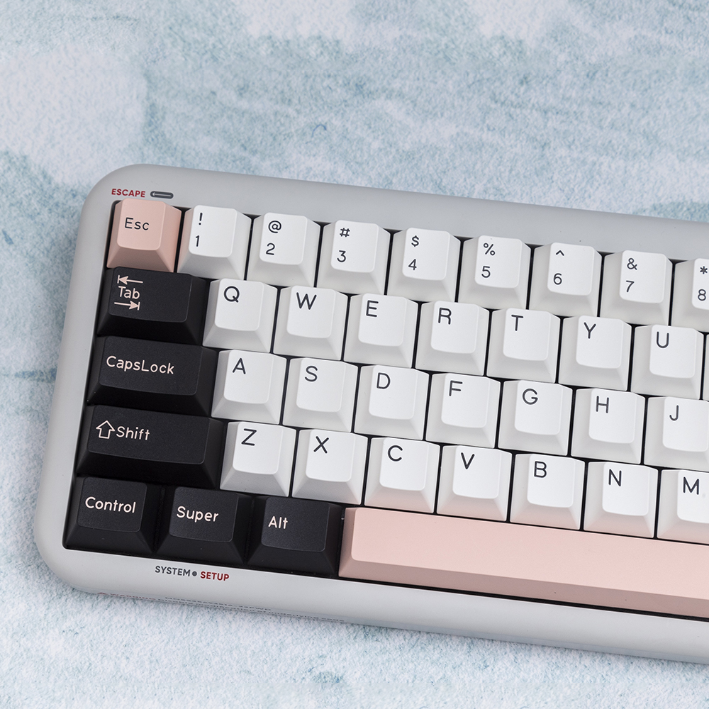 GMK Olivia Keycap Cherry Profile PBT Keycaps Pink Black White 178 Key Cap Set for Mechanical Gaming Keyboard MX Custom DIY