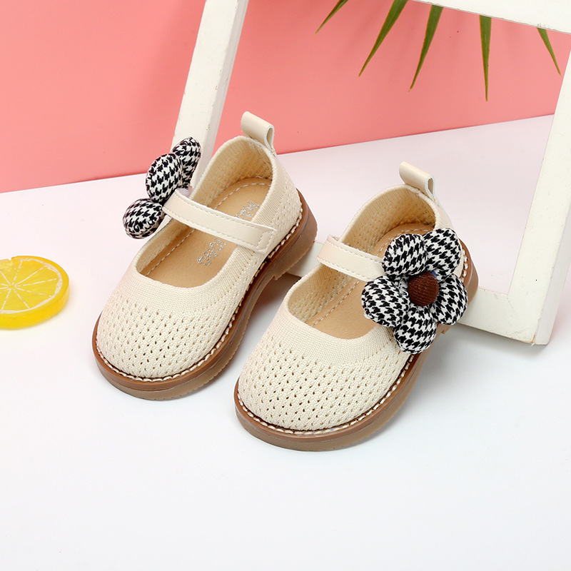 First Walkers DIMI Spring/Autumn Baby Breathable Knitting Soft Comfortable Girl Toddler Shoes Fashion Non-Slip Flower Infant Princess Shoes 230314