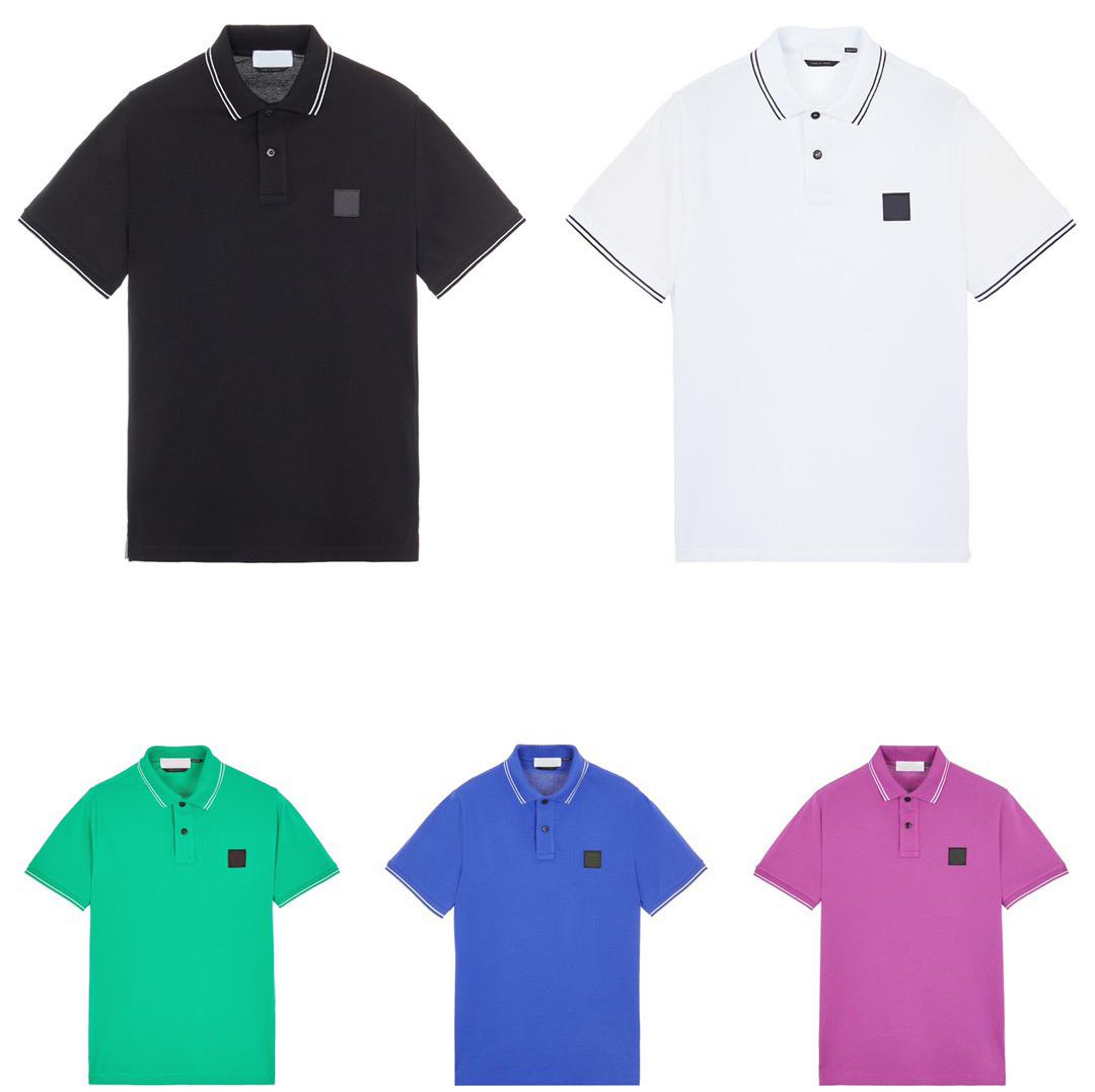 

Mens Tshirts Topstoney Men's Polos T Shirts Embroidery Summer Tshirt Collar Male Fashin Polo stone island Shirt Men Short Sleeve Slim Fit TShirt Free, Lavender